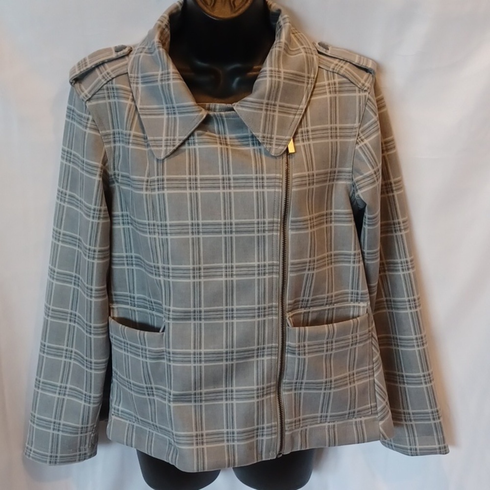 DG2 Gray Plaid Jacket by Diane Gilman